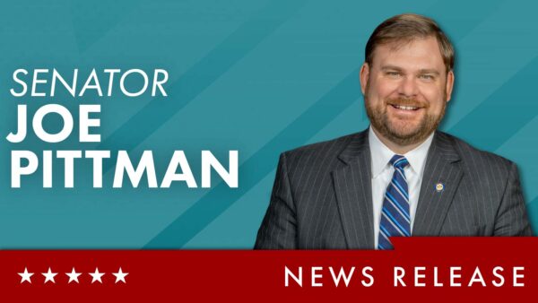 Senator Joe Pittman - News Release