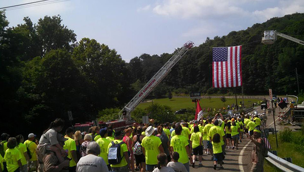People walking in 2025 PA Hero Walk