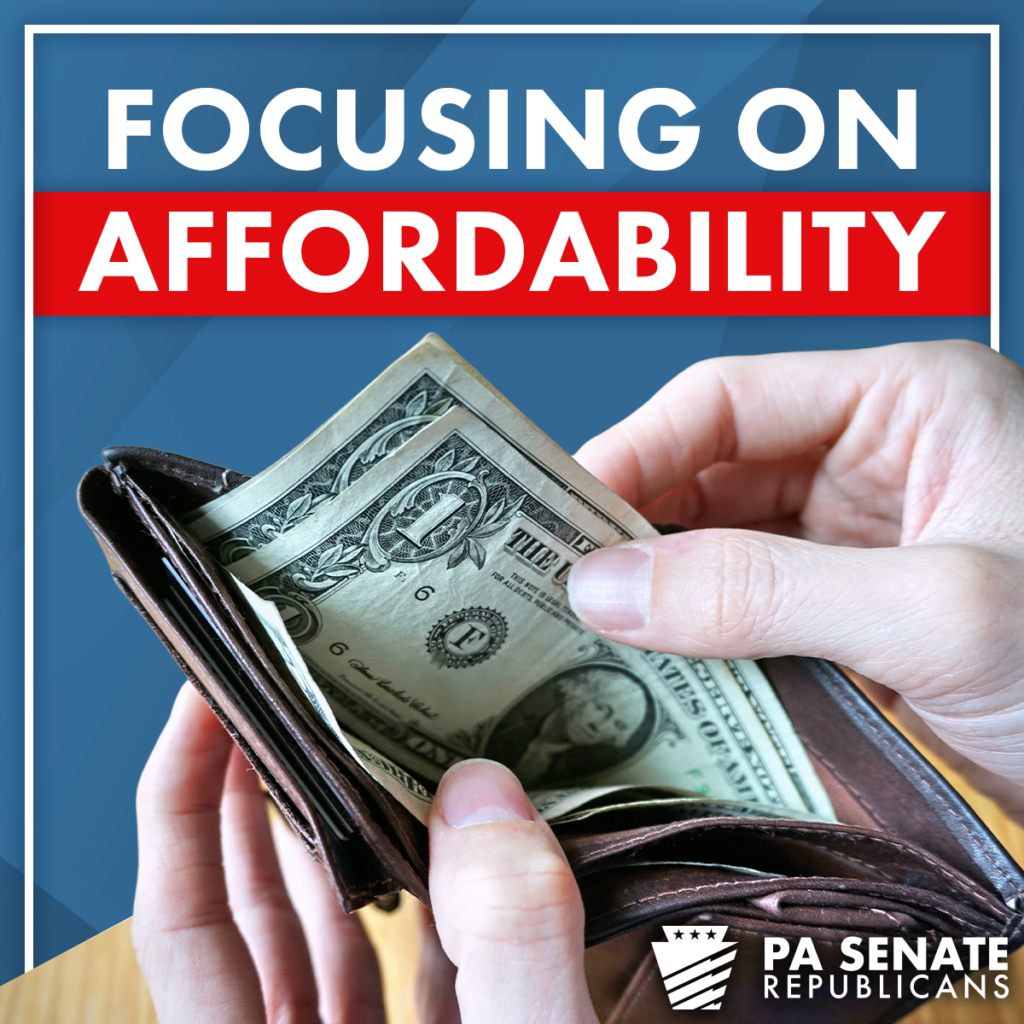 Focusing on affordability with a wallet showing money.
